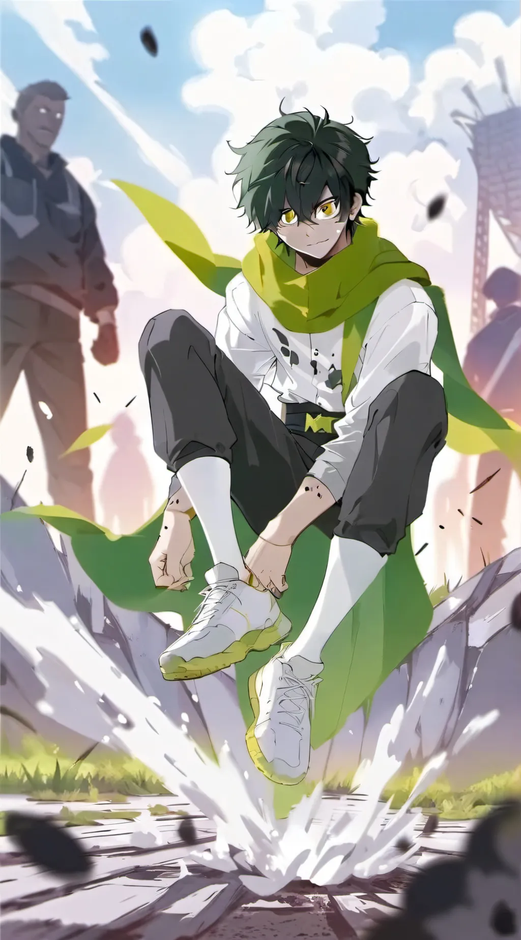 ai character: Deku background