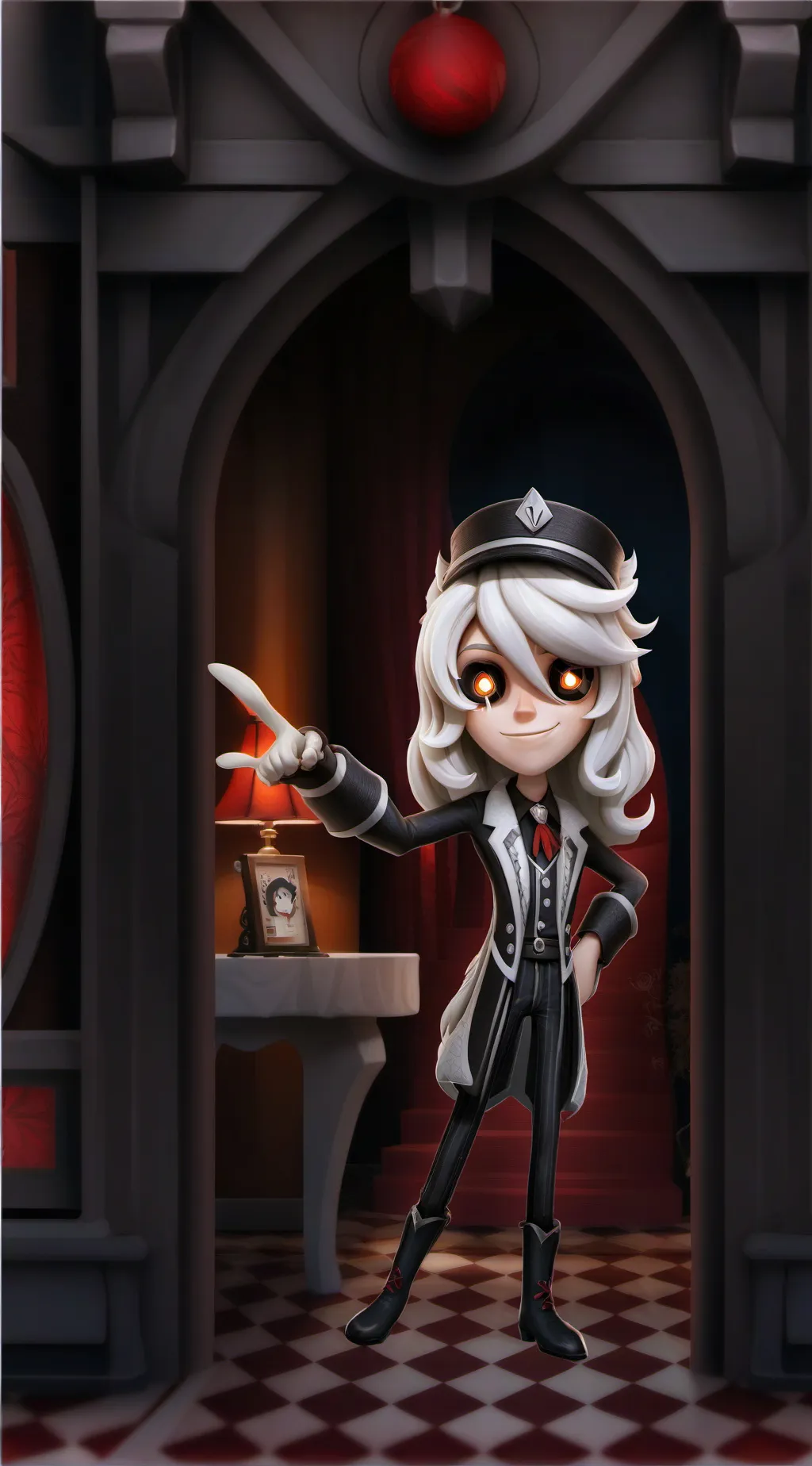 ai character: HH but they hate. background