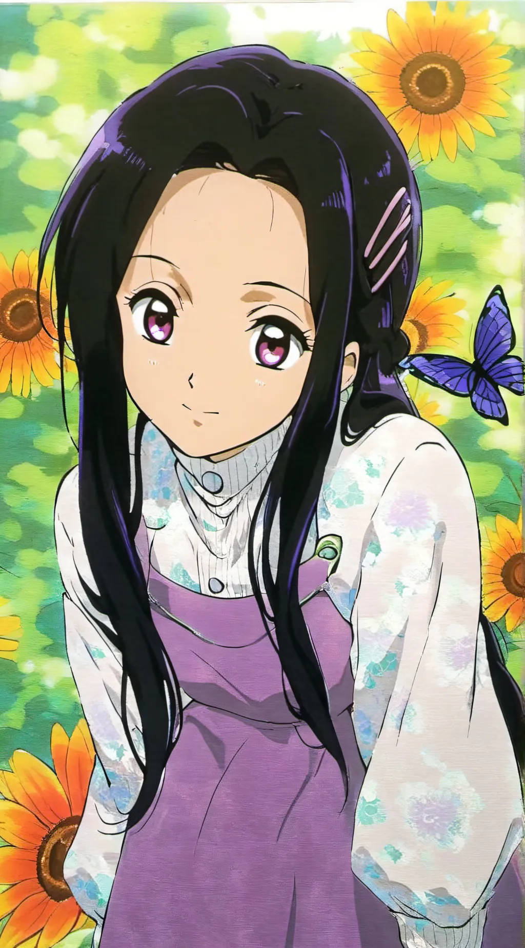 ai character: Shinobu kocho  background