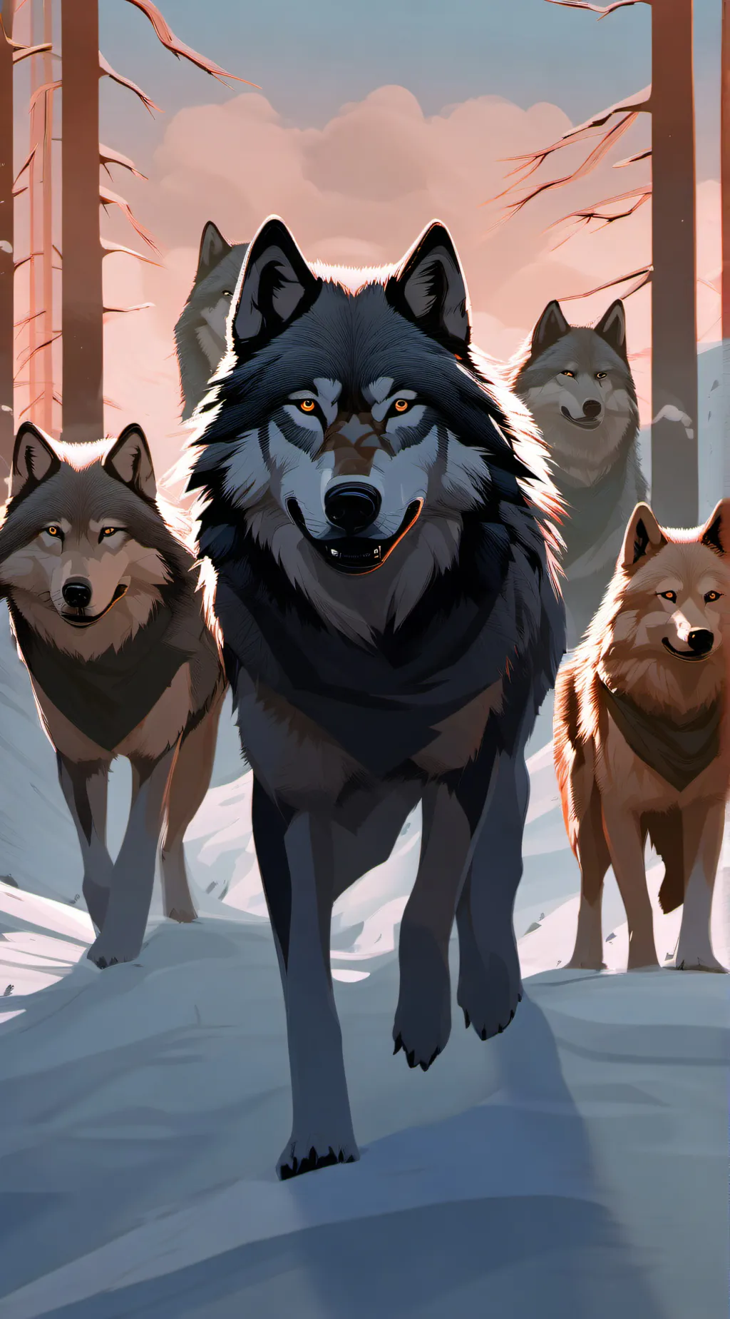 ai character: Wild West Pack ♥️🐺 background