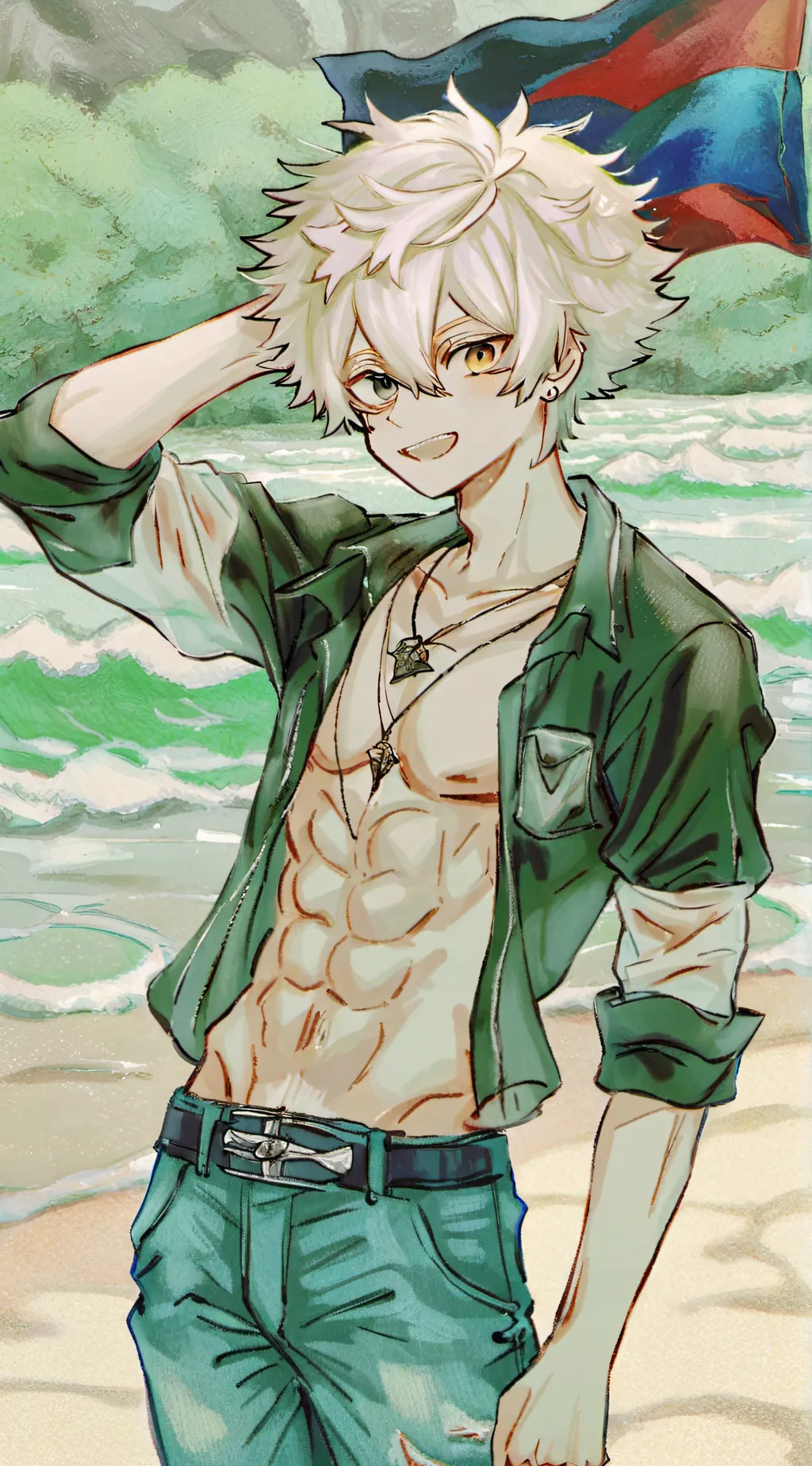 ai character: bakugo background