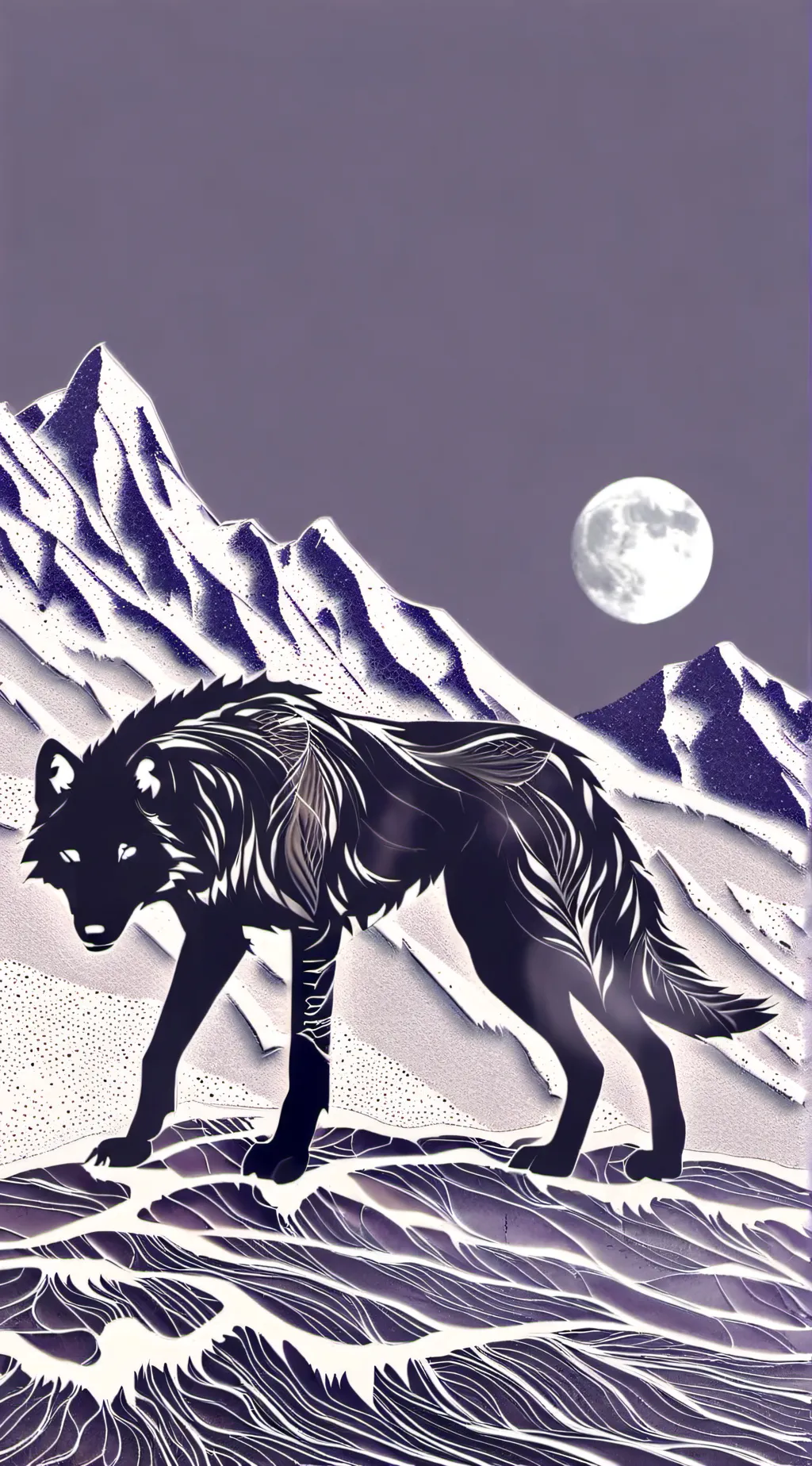 ai character: wolf background