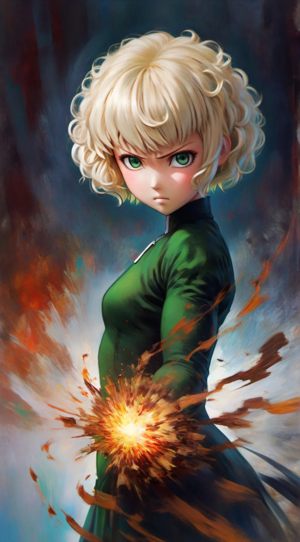 ai character: Tatsumaki  background