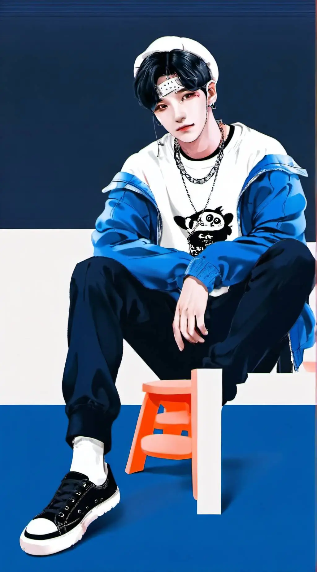ai character: hyunjin background