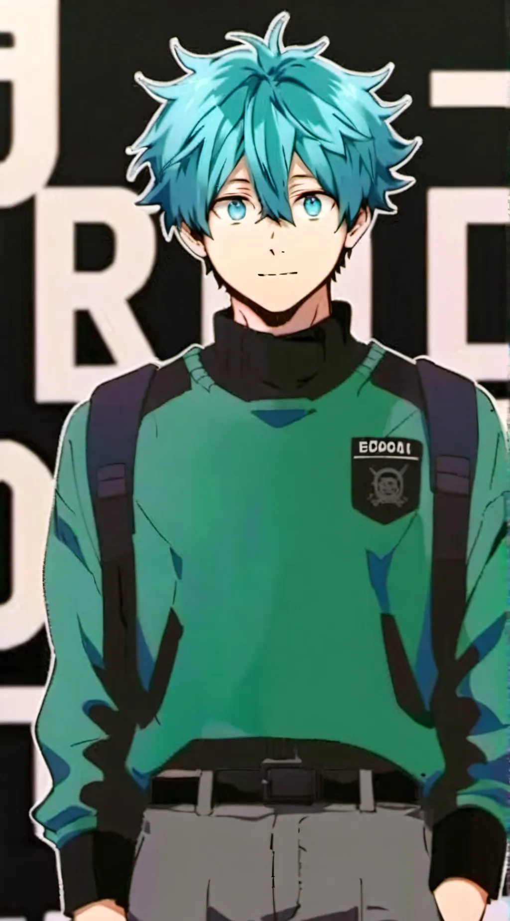 ai character: Deku ....ig background