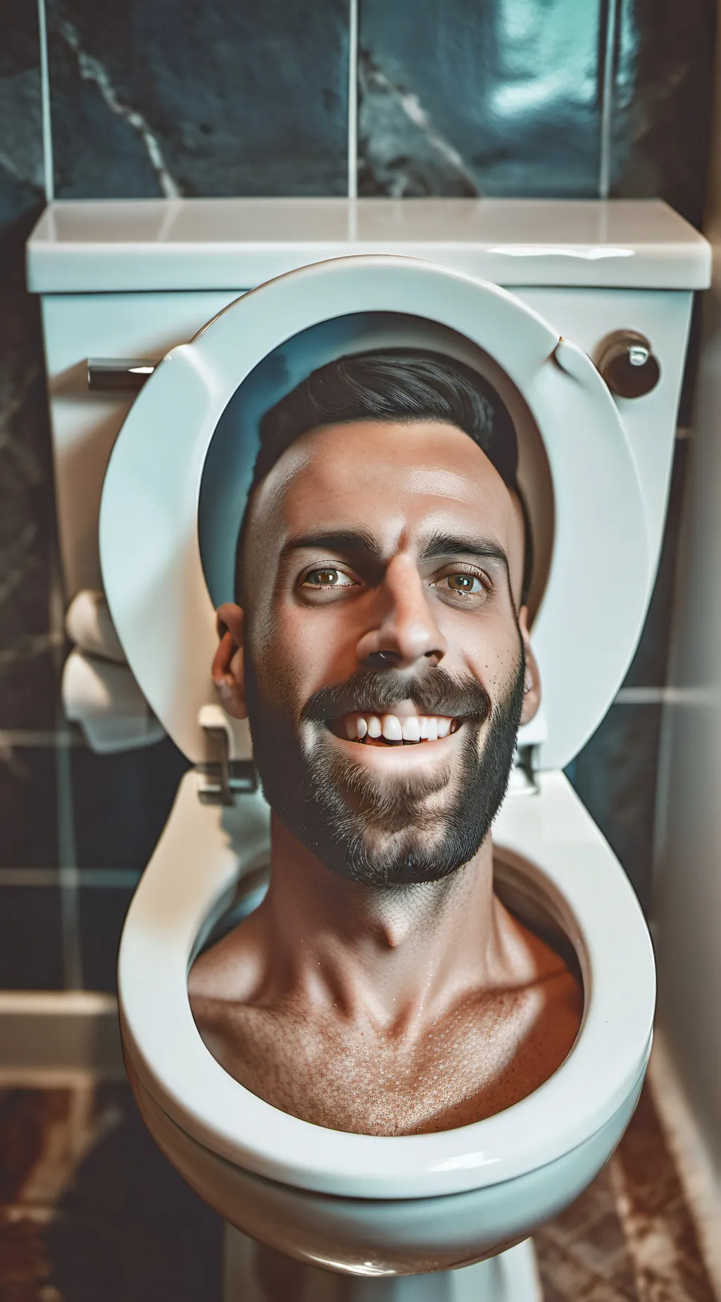 ai character: Skibidi toilet background