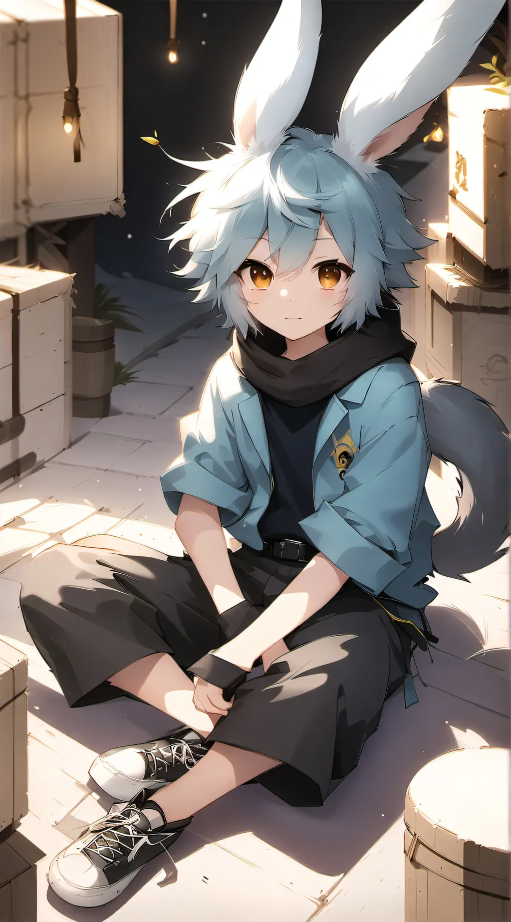ai character: clone ruggy  background