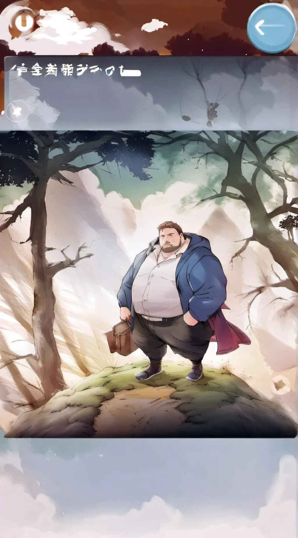 ai character: CaseOh background