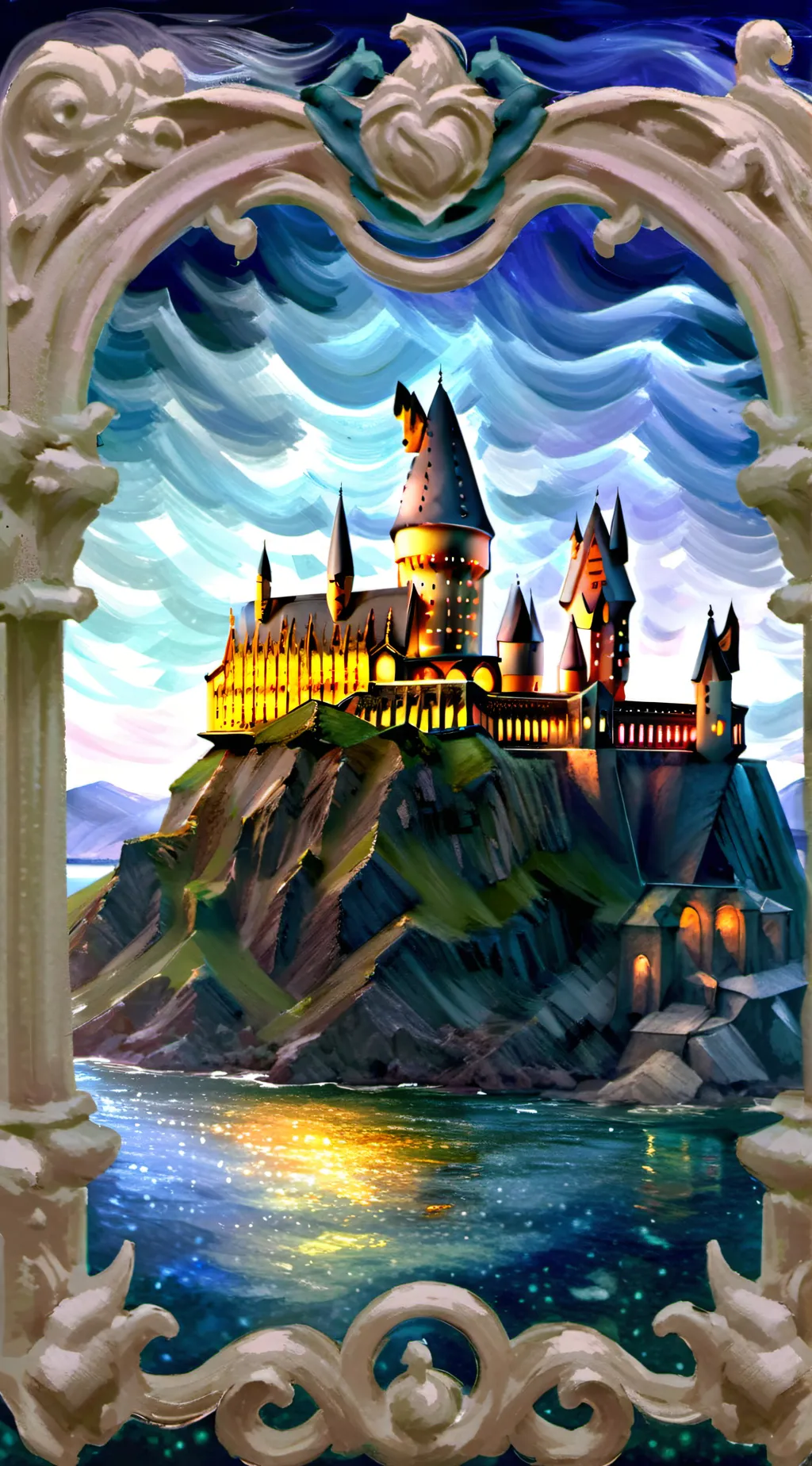 ai character: Hogwarts background