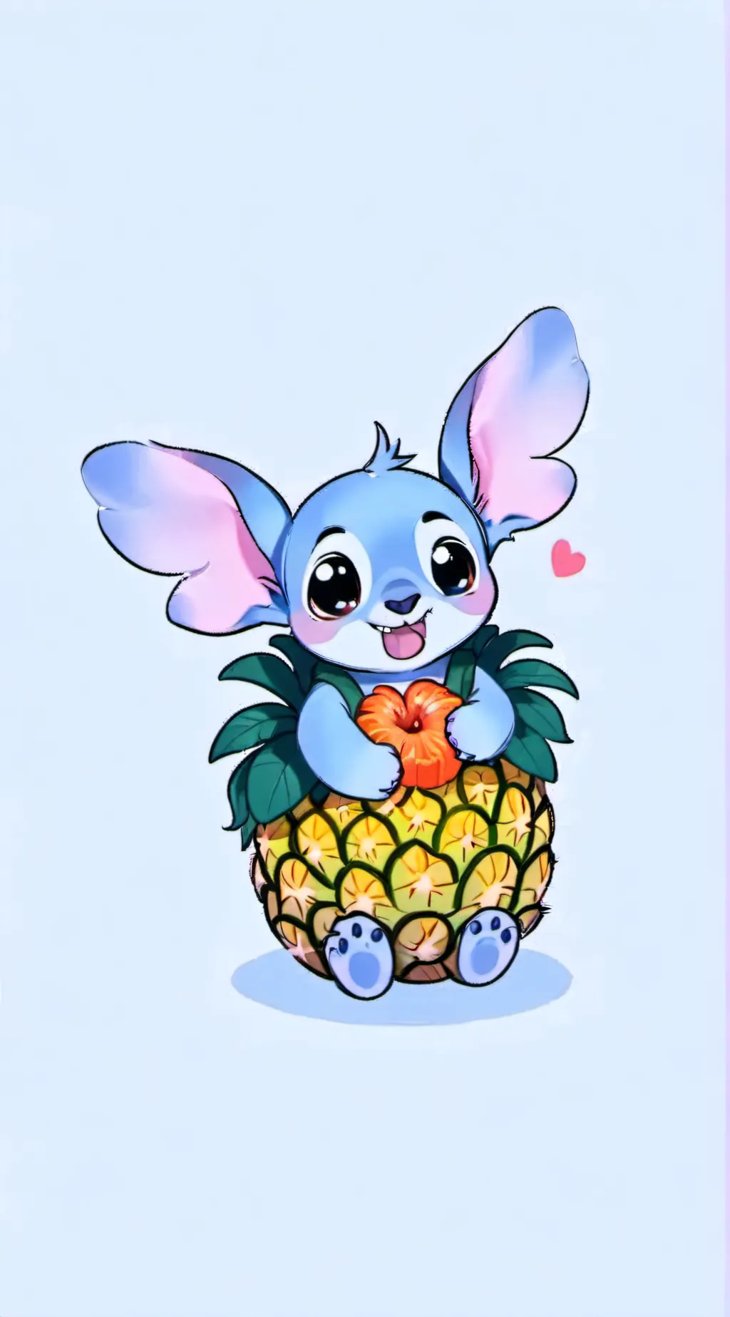 ai character: Stitch🦋🧊💙💙 background