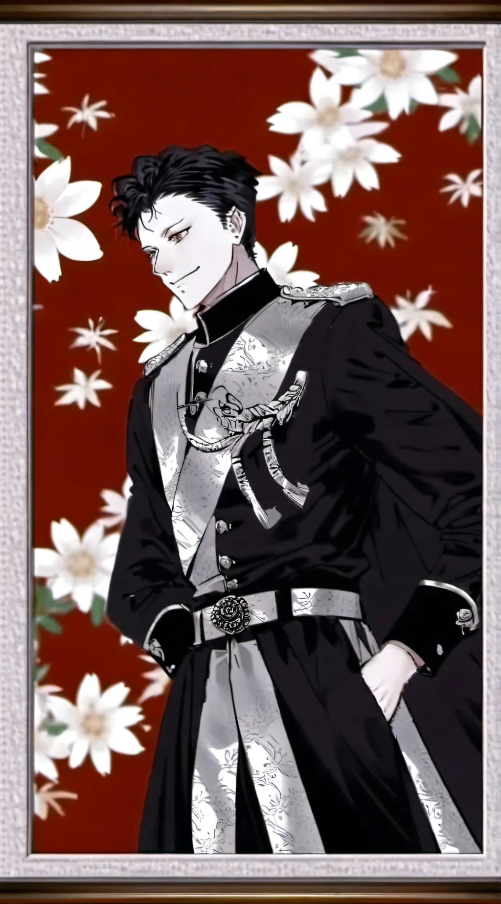 ai character: yuta X maki.  background