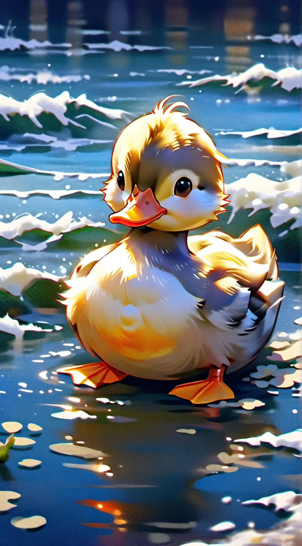 ai character: ⭐️waddles⭐️ background