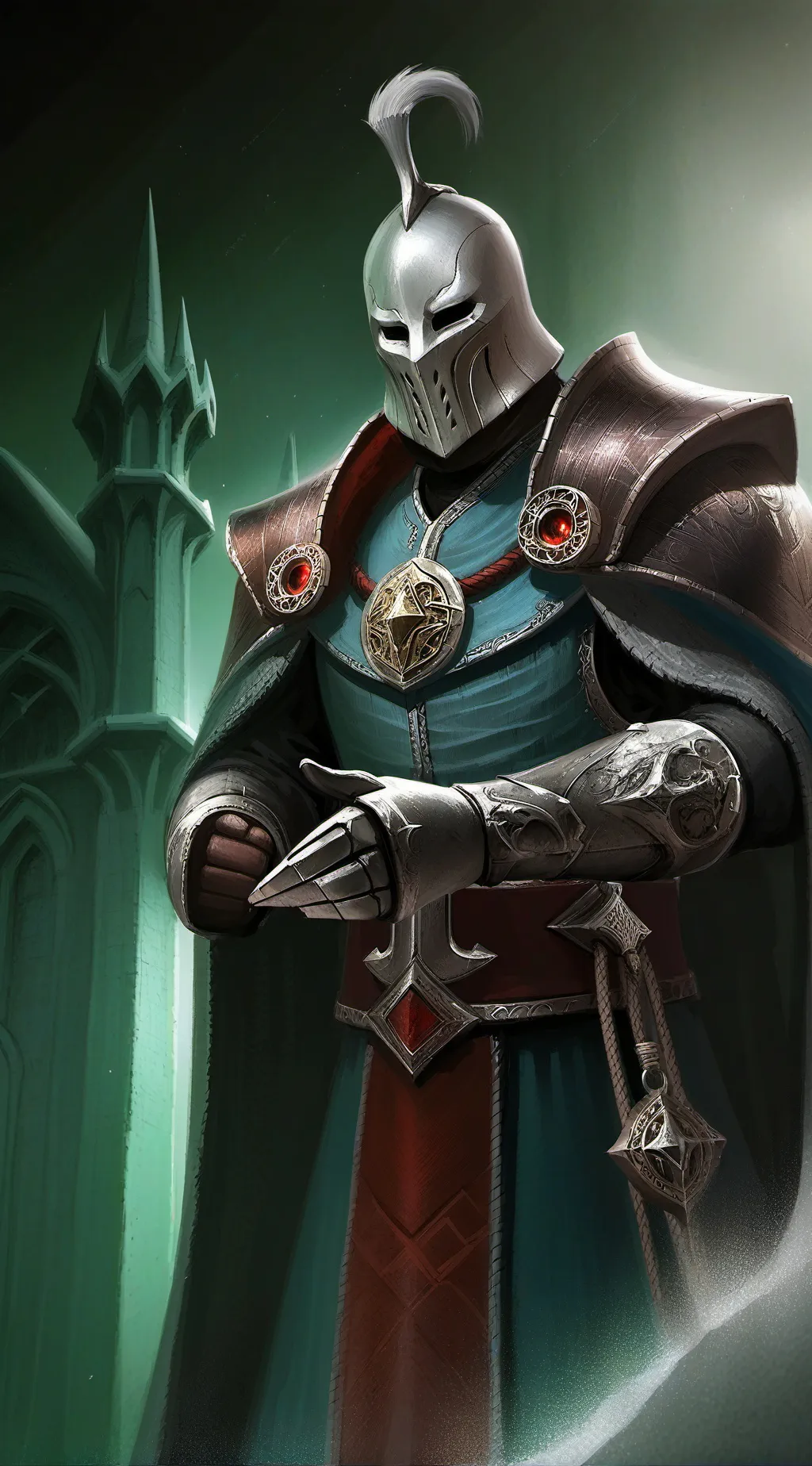 ai character: Ghost knight background