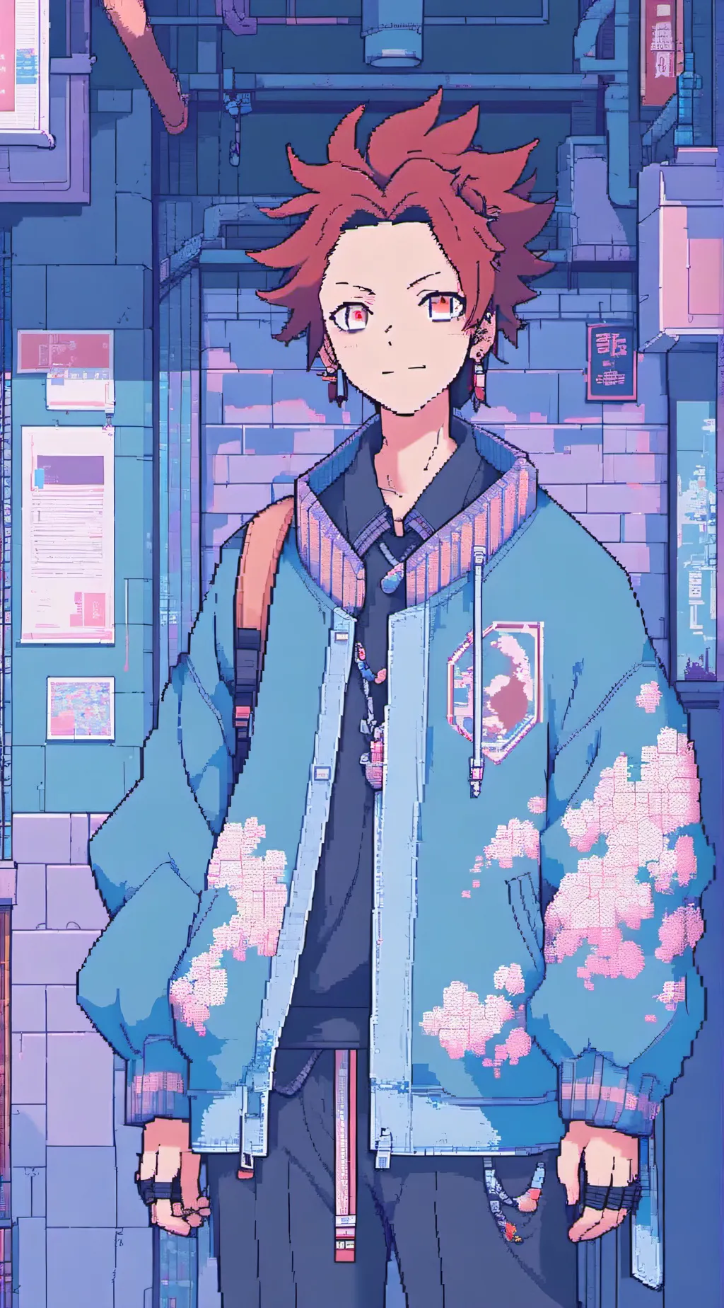 ai character: kirishima  background