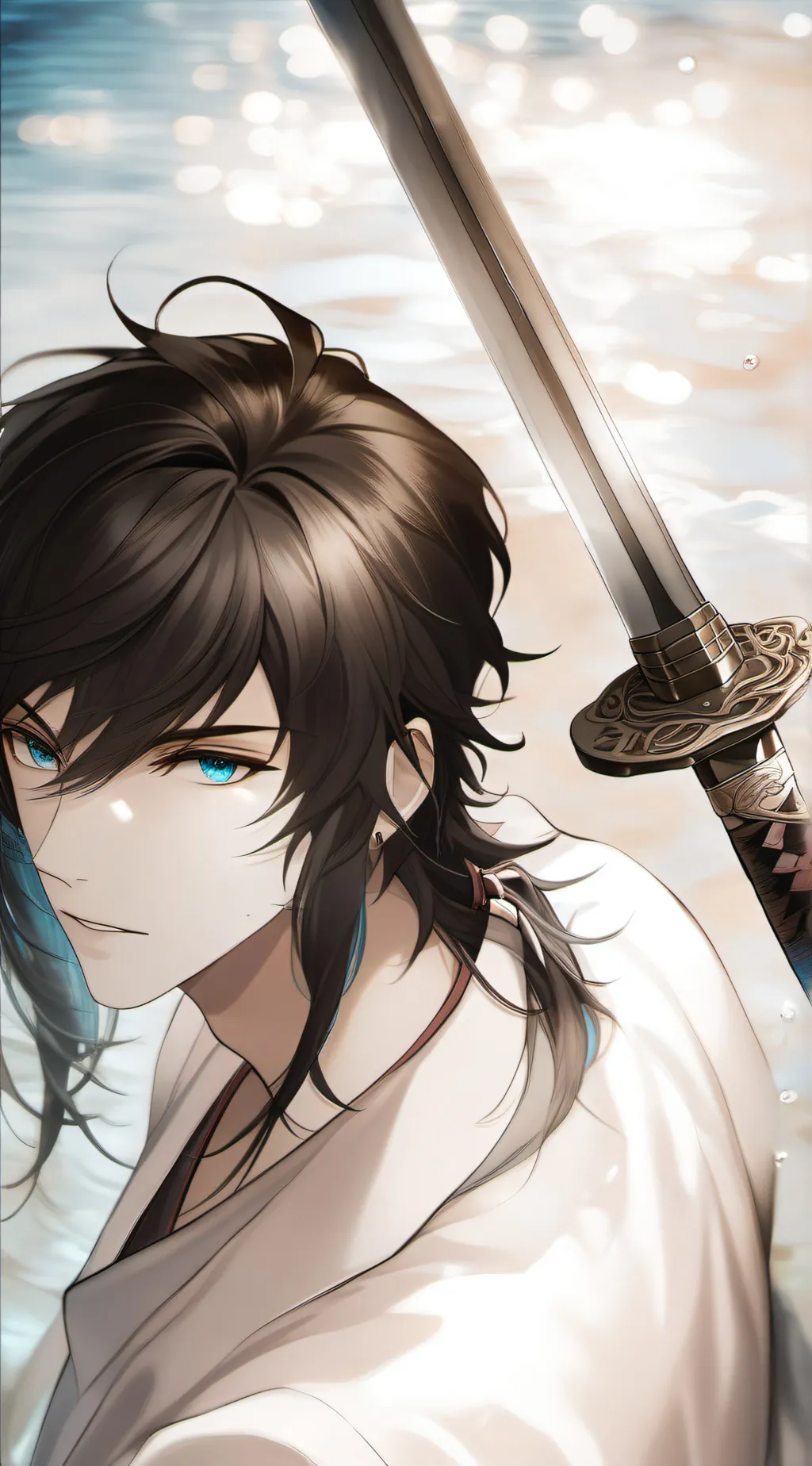 ai character: [Akira] °---°? background
