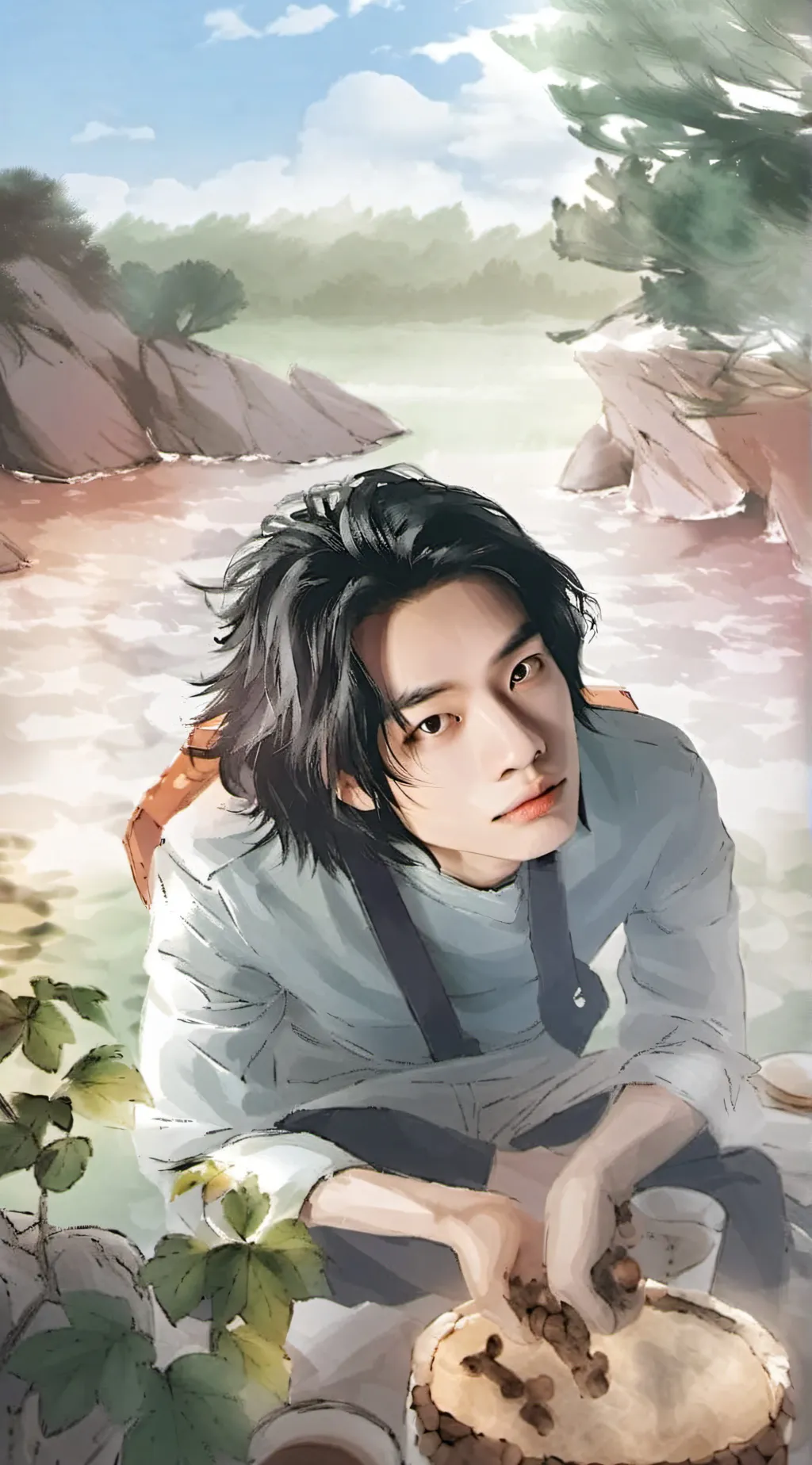ai character: Hyunjin background
