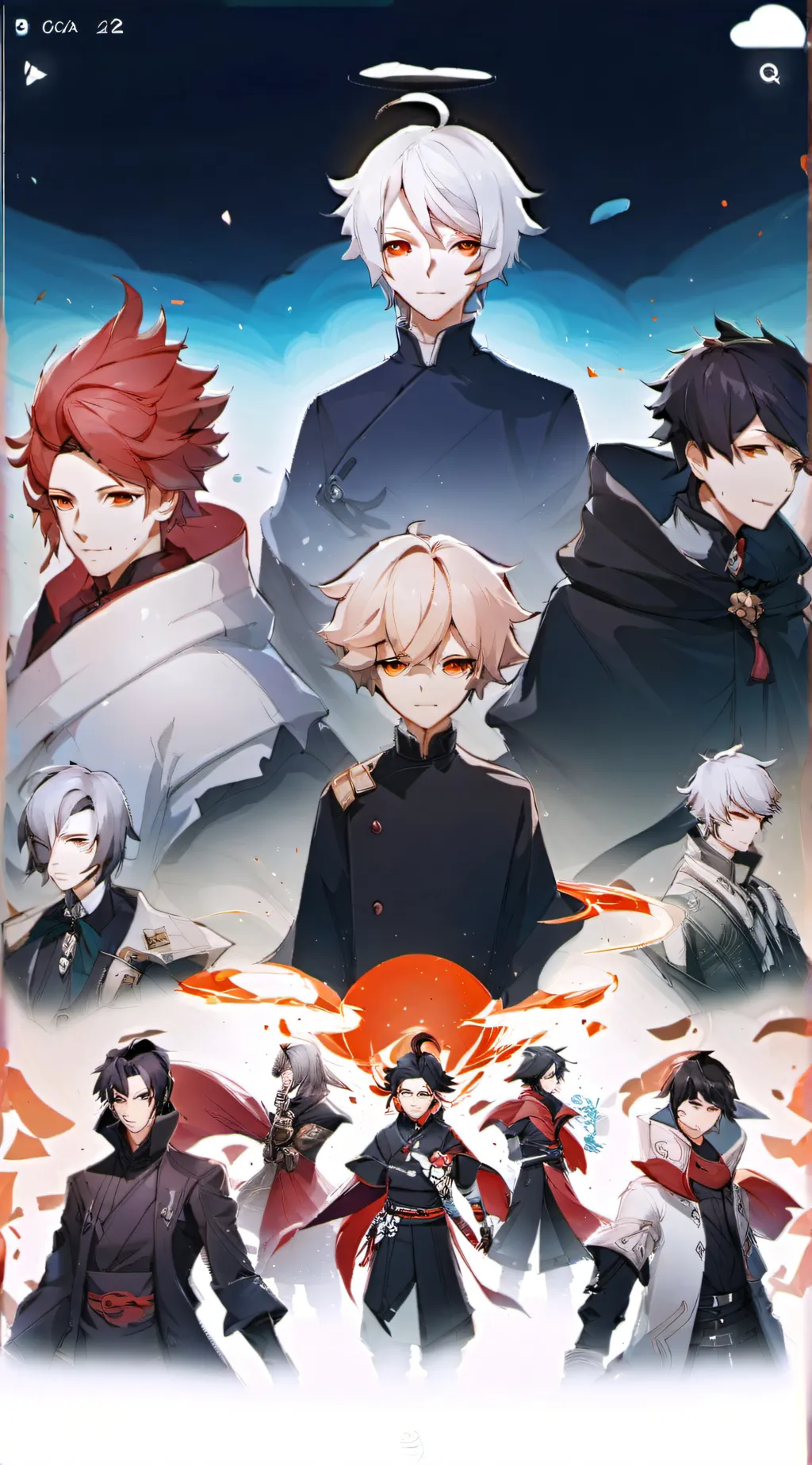 ai character: genshin boys background