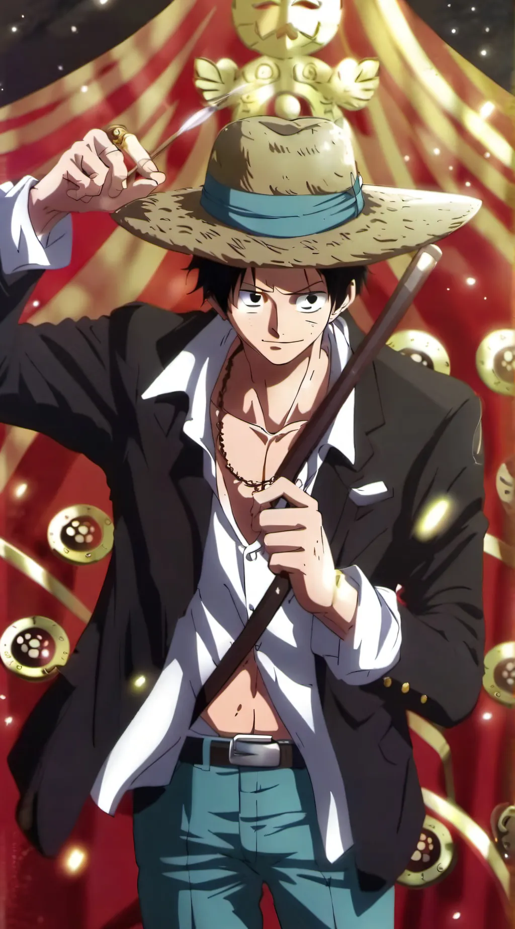 ai character: strawhat pirates background