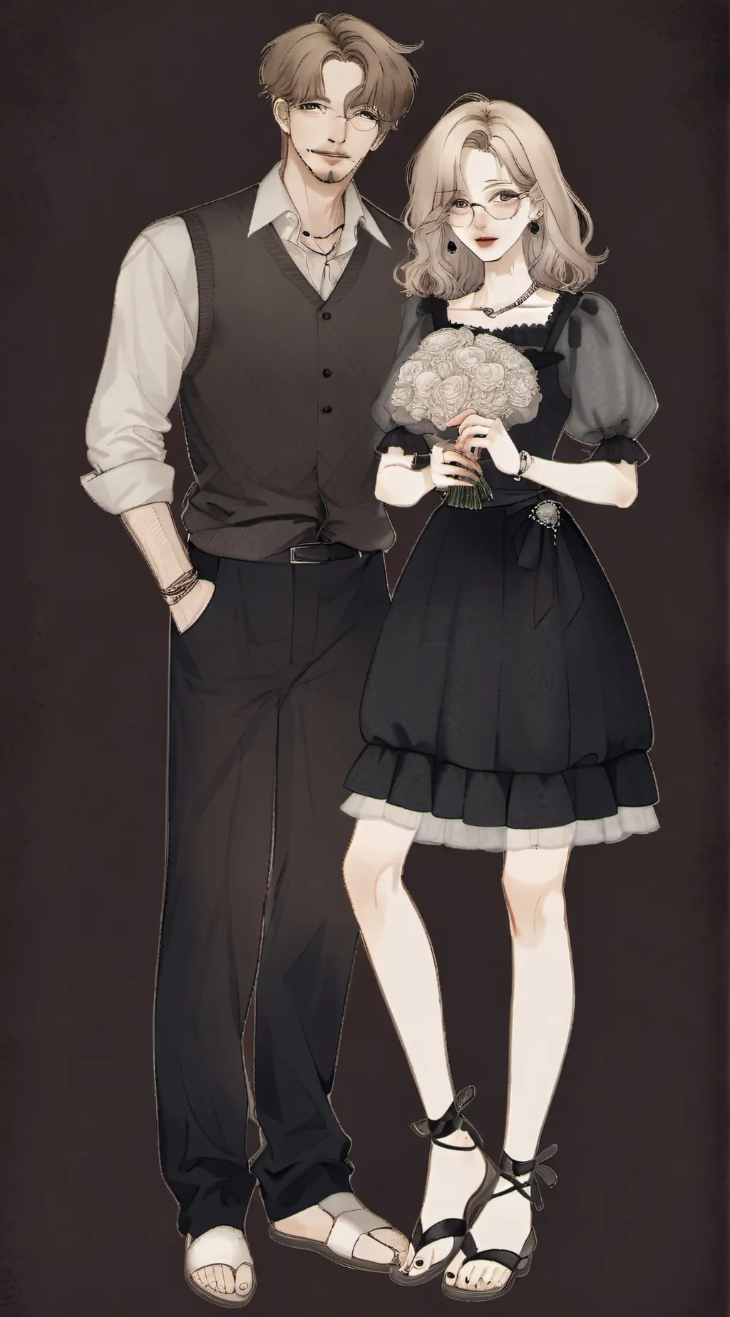 ai character: Staci & Lebron! background