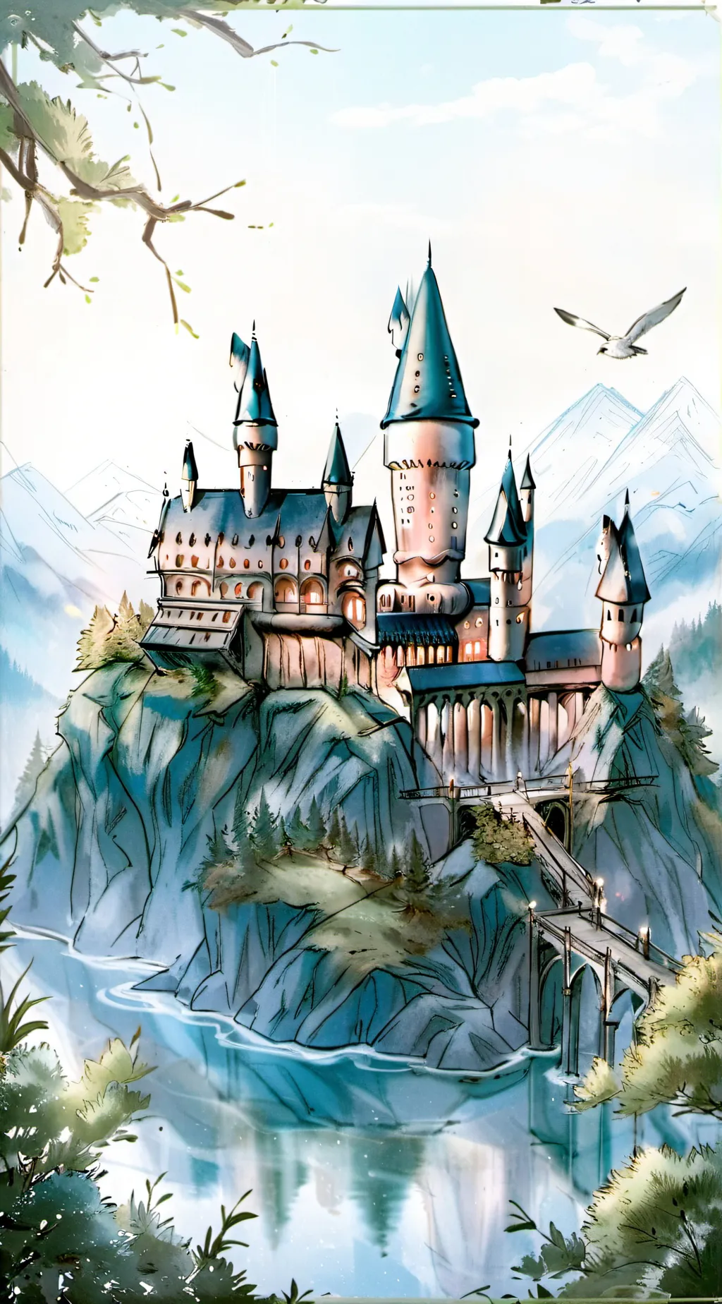 ai character: Hogwarts (again) background