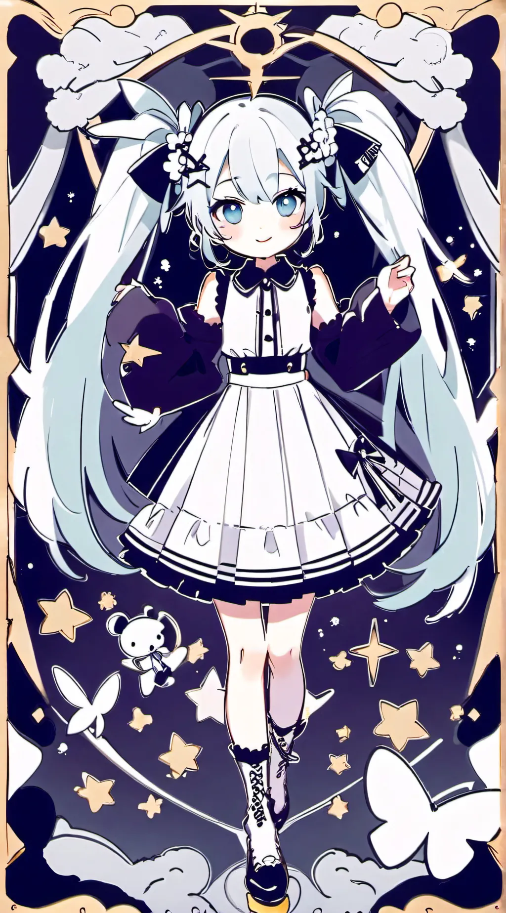 ai character: MIKU DRAWING! background