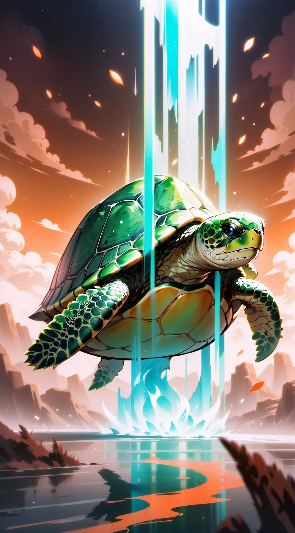 ai character: MHA - Turtle background