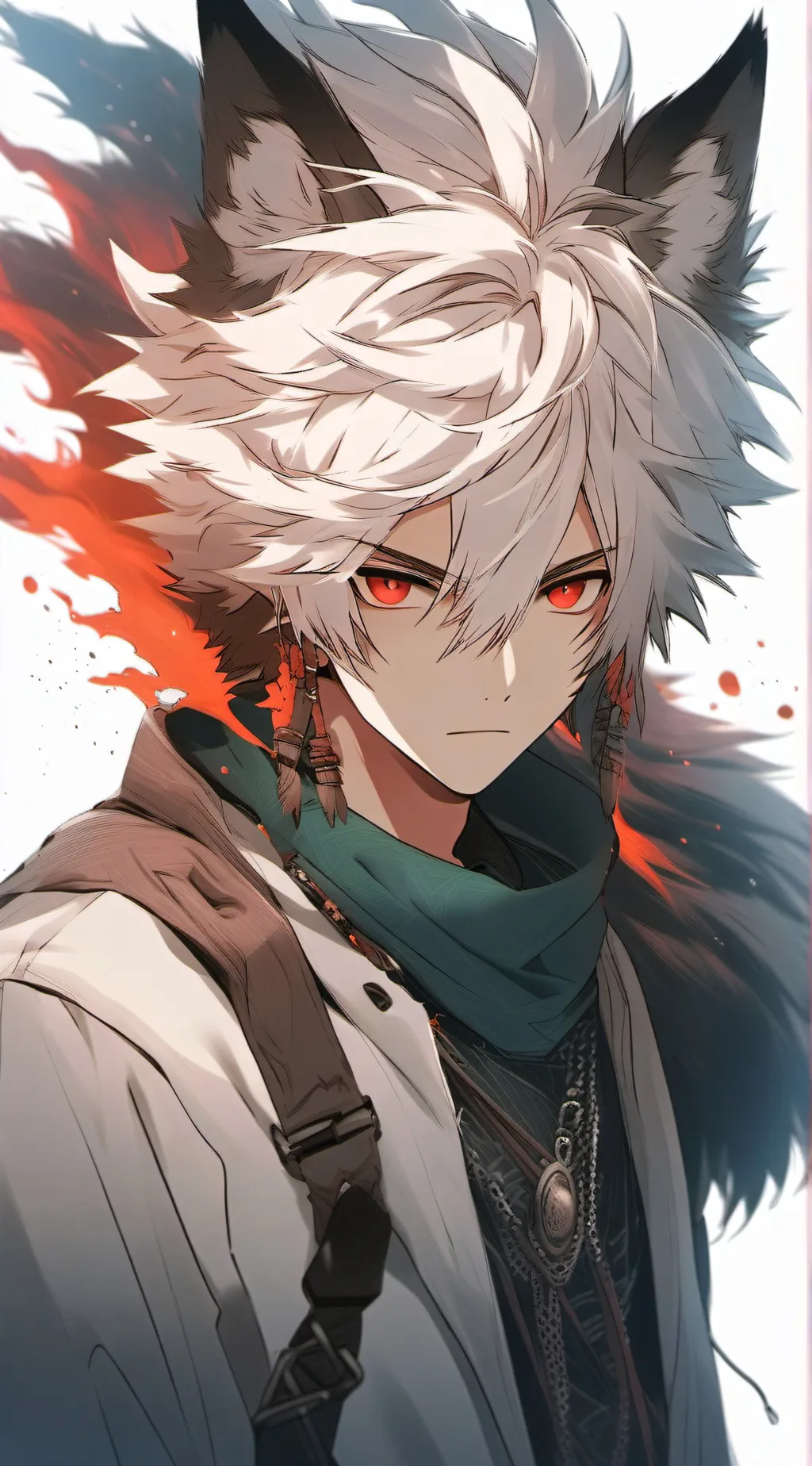 ai character: Alpha wolf Katsuk background