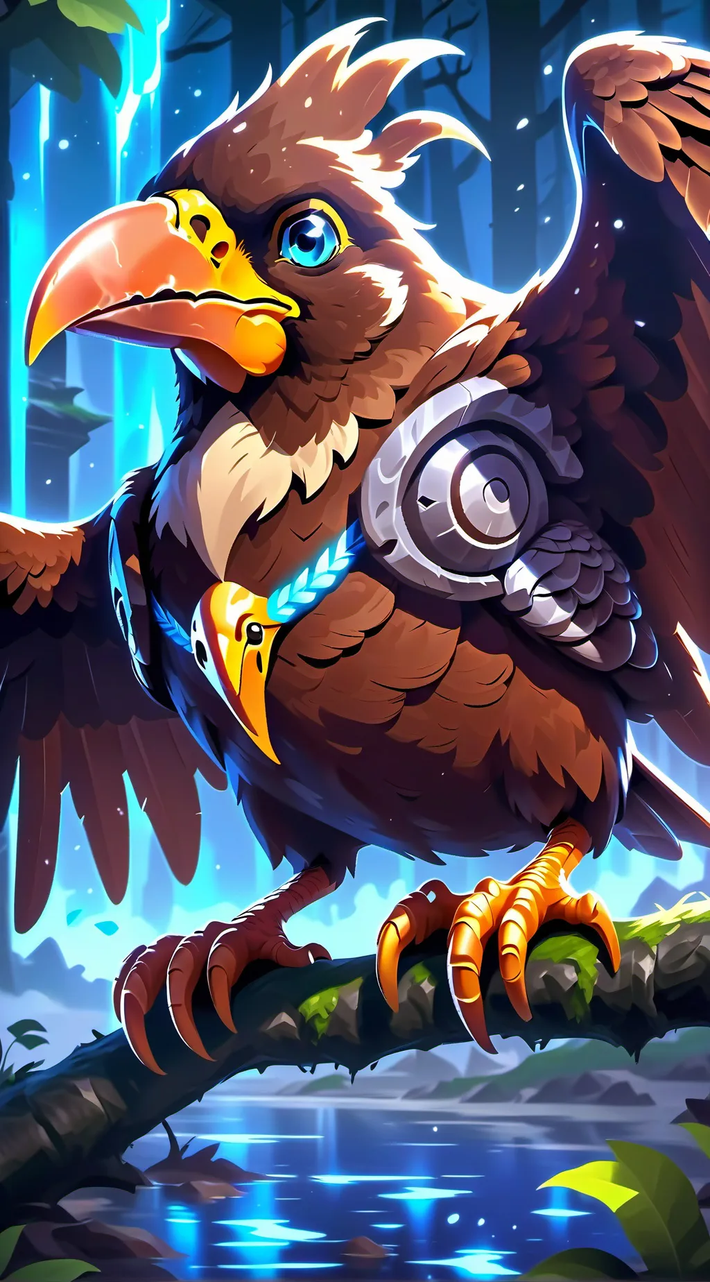 ai character: King Bird background