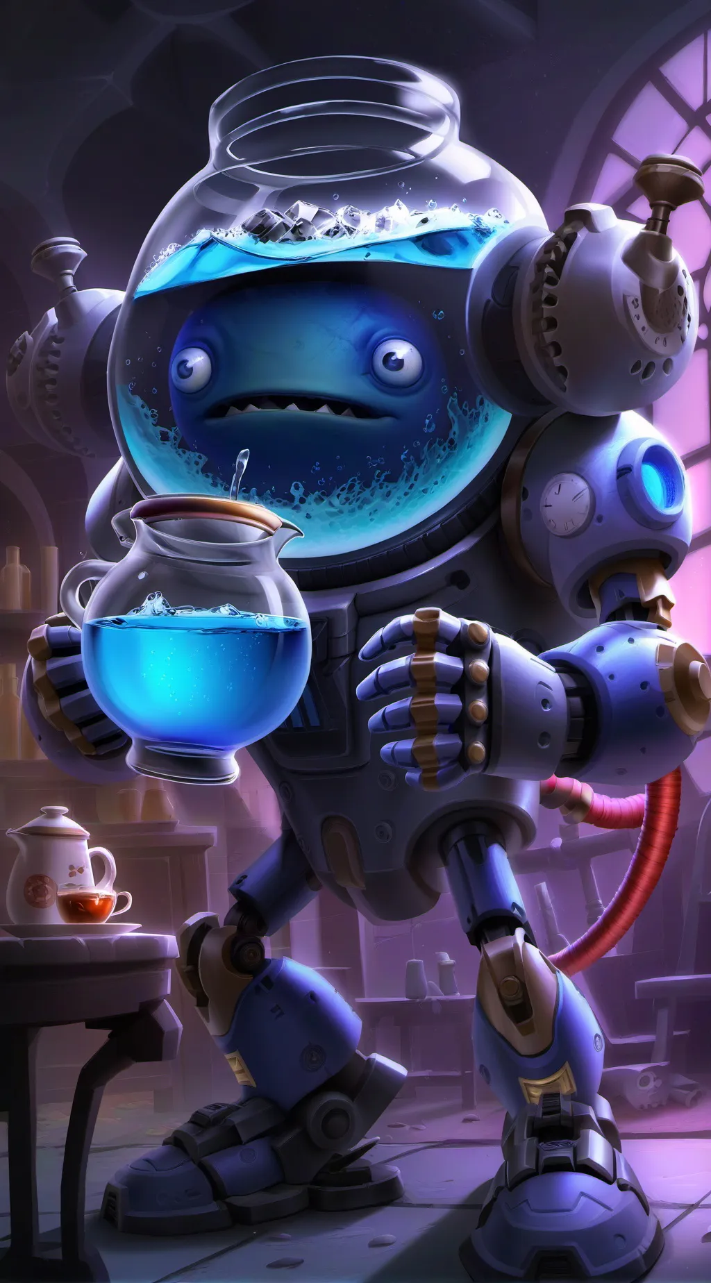 ai character: Blobby background