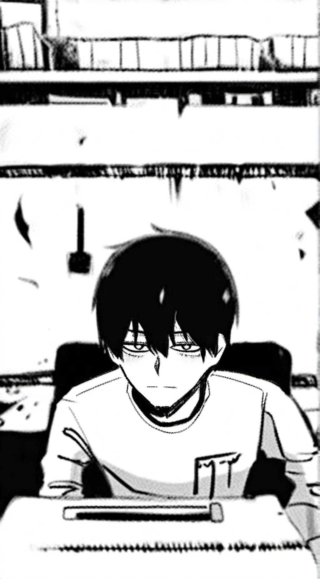 ai character: Sick Todoroki background