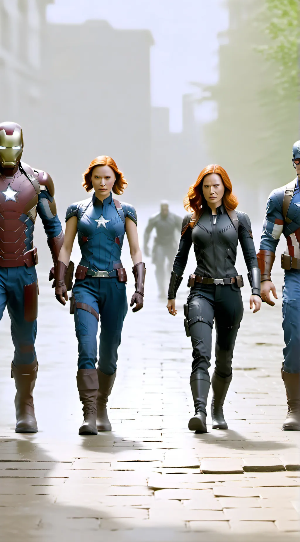 ai character: The Avengers background