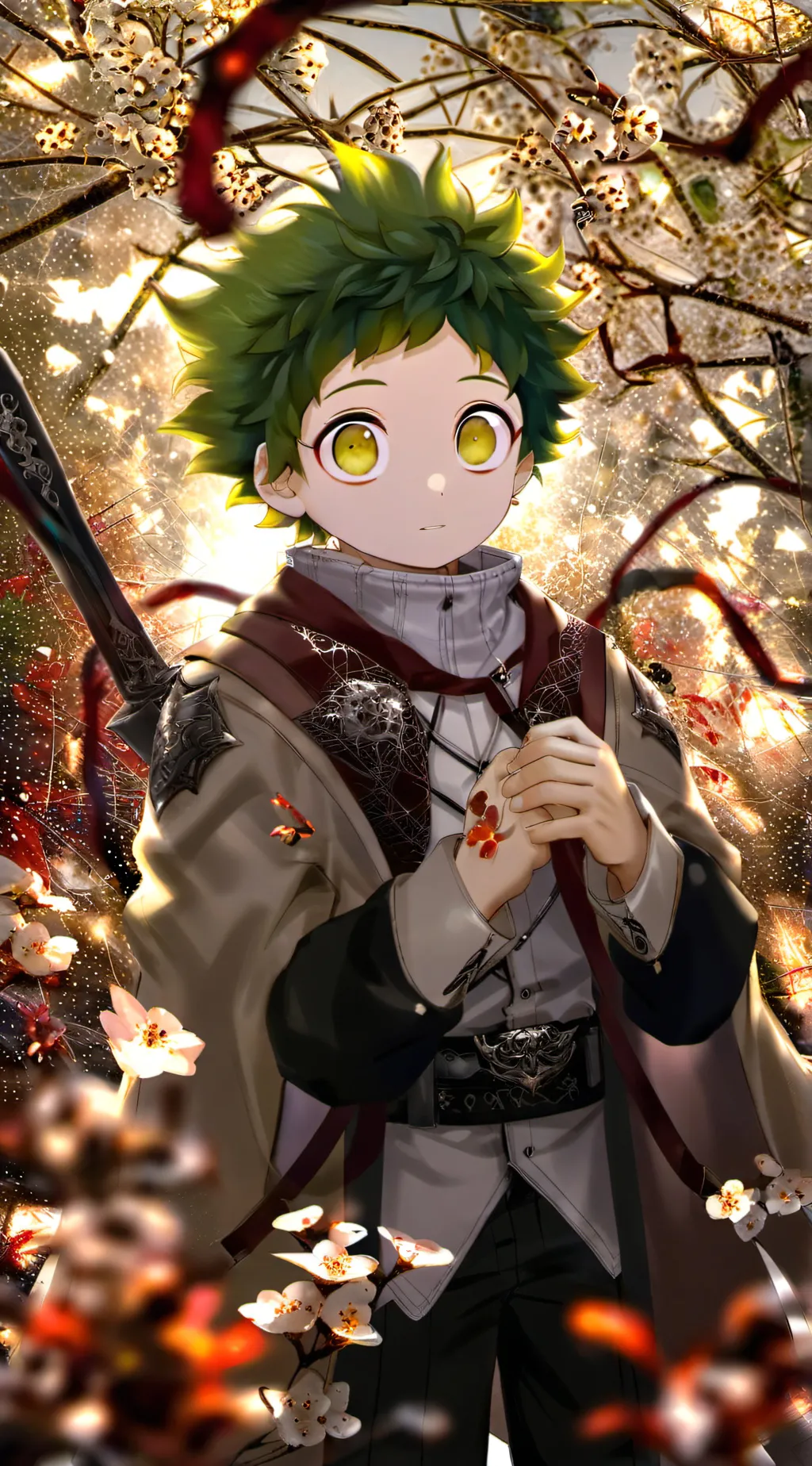 ai character: mha deku background