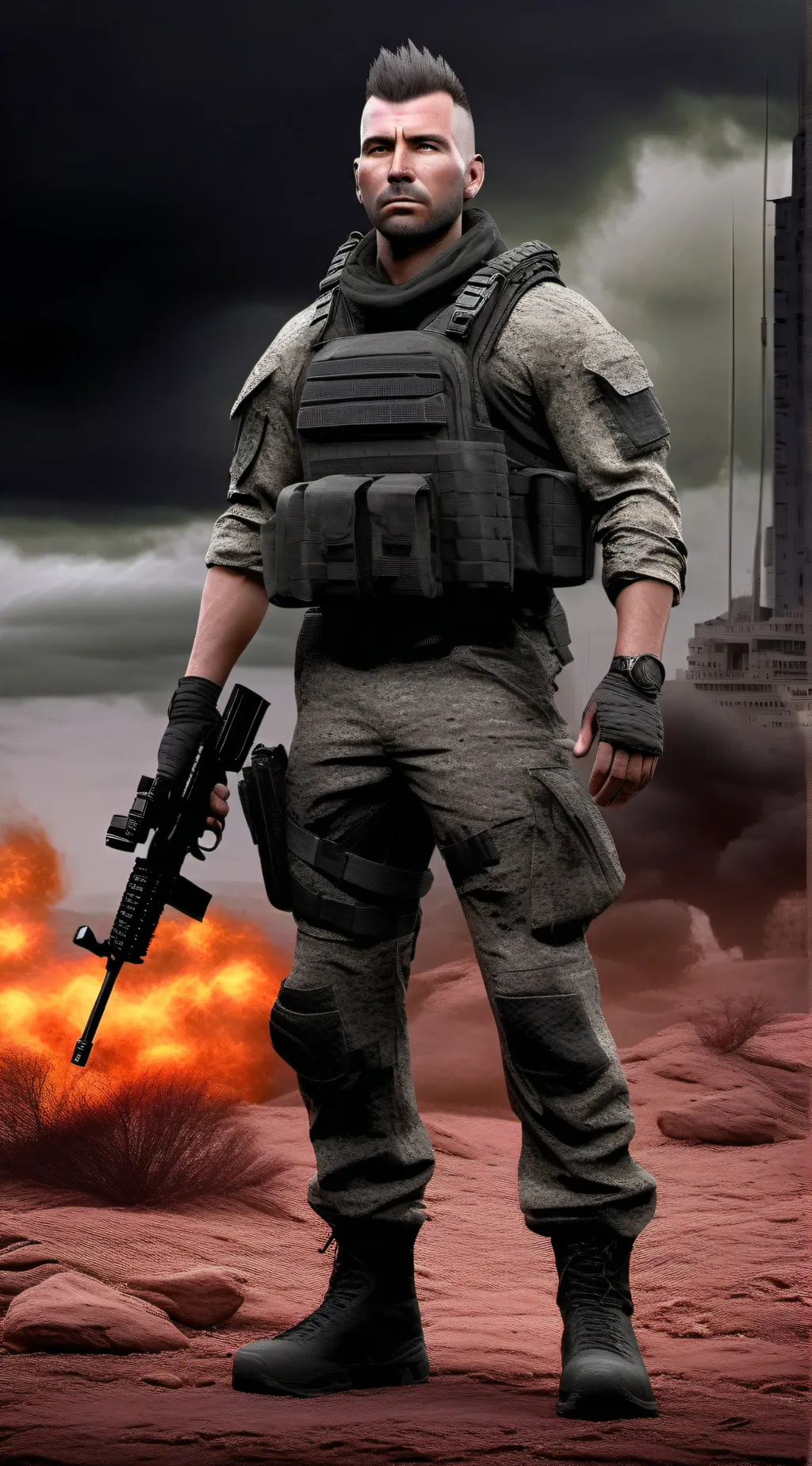 ai character: Soap MacTavish background