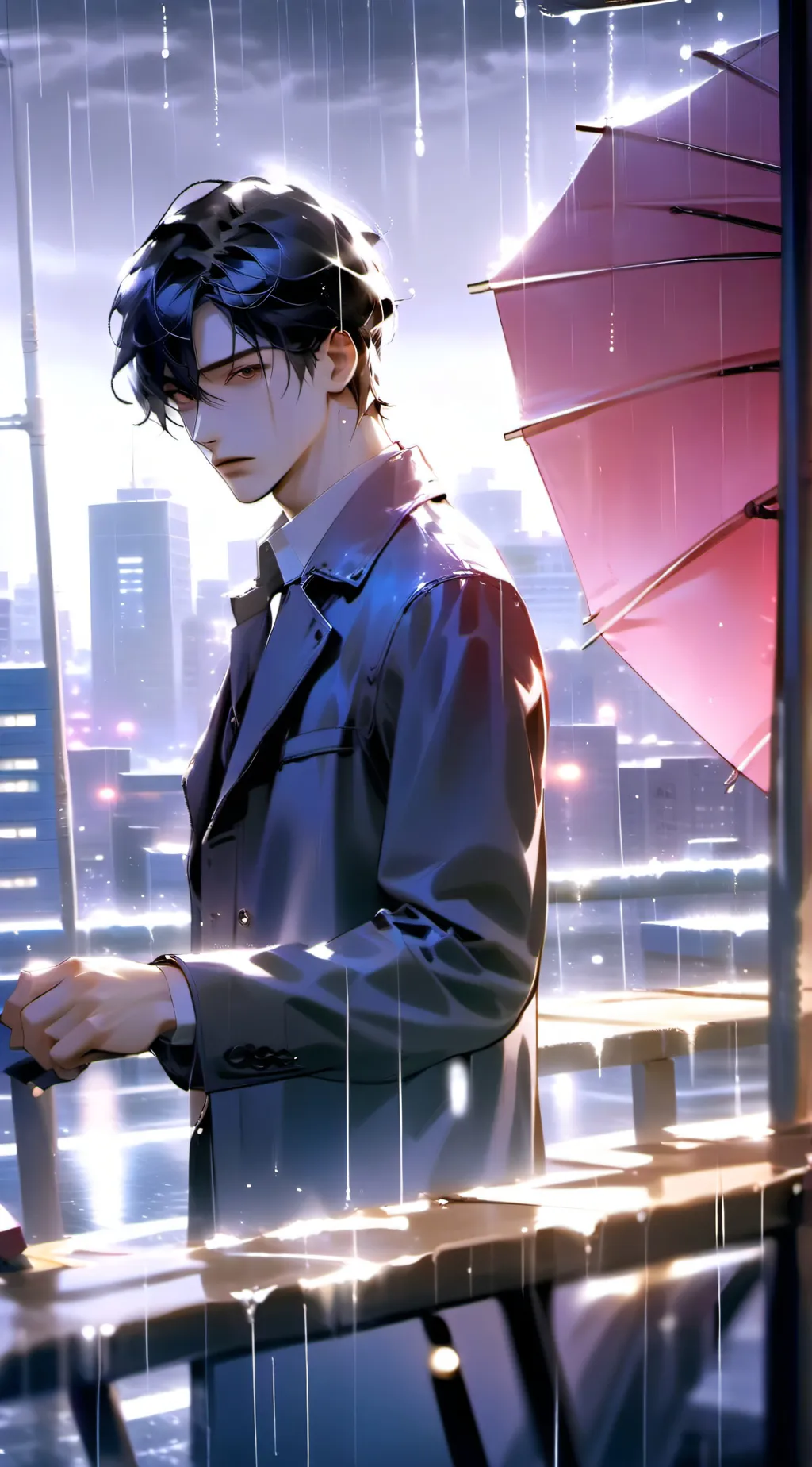 ai character: Damon  background