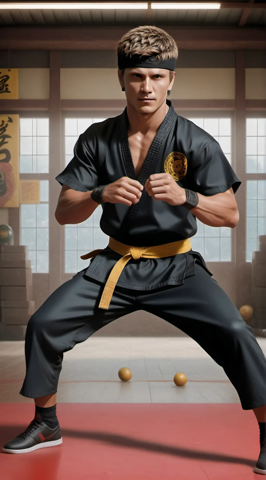 ai character: Cobra kai background