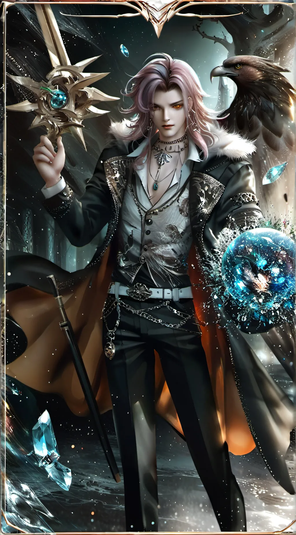 ai character: Yu-Gi-Oh background
