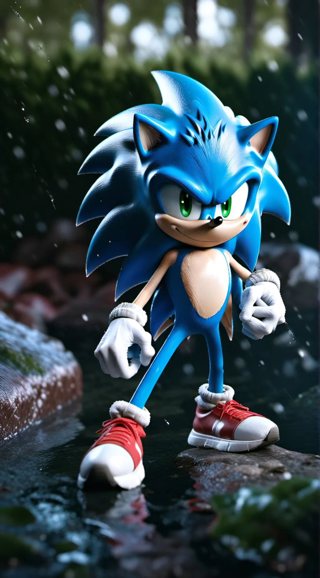 ai character: sonic the hedgehog background