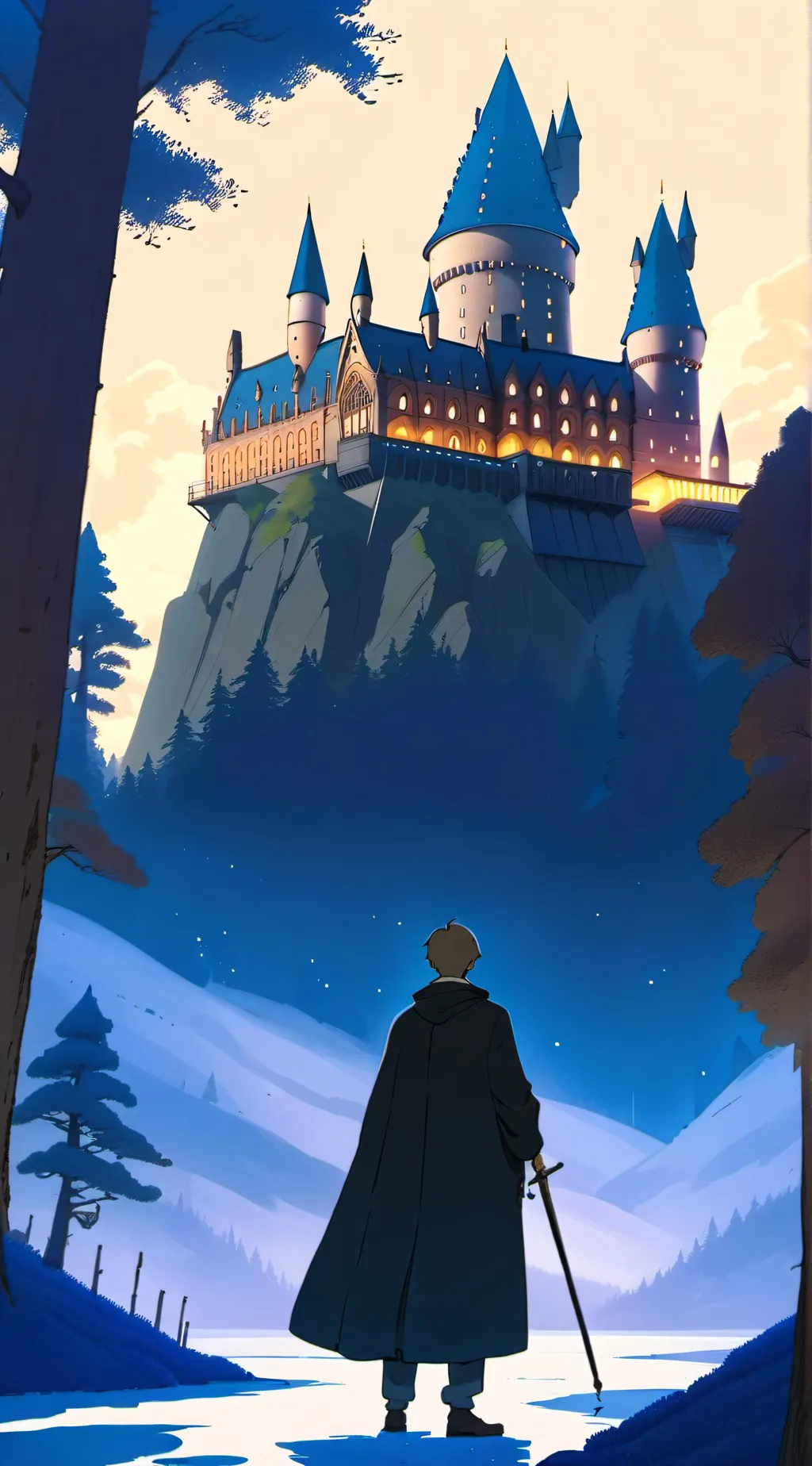 ai character: hogwarts background