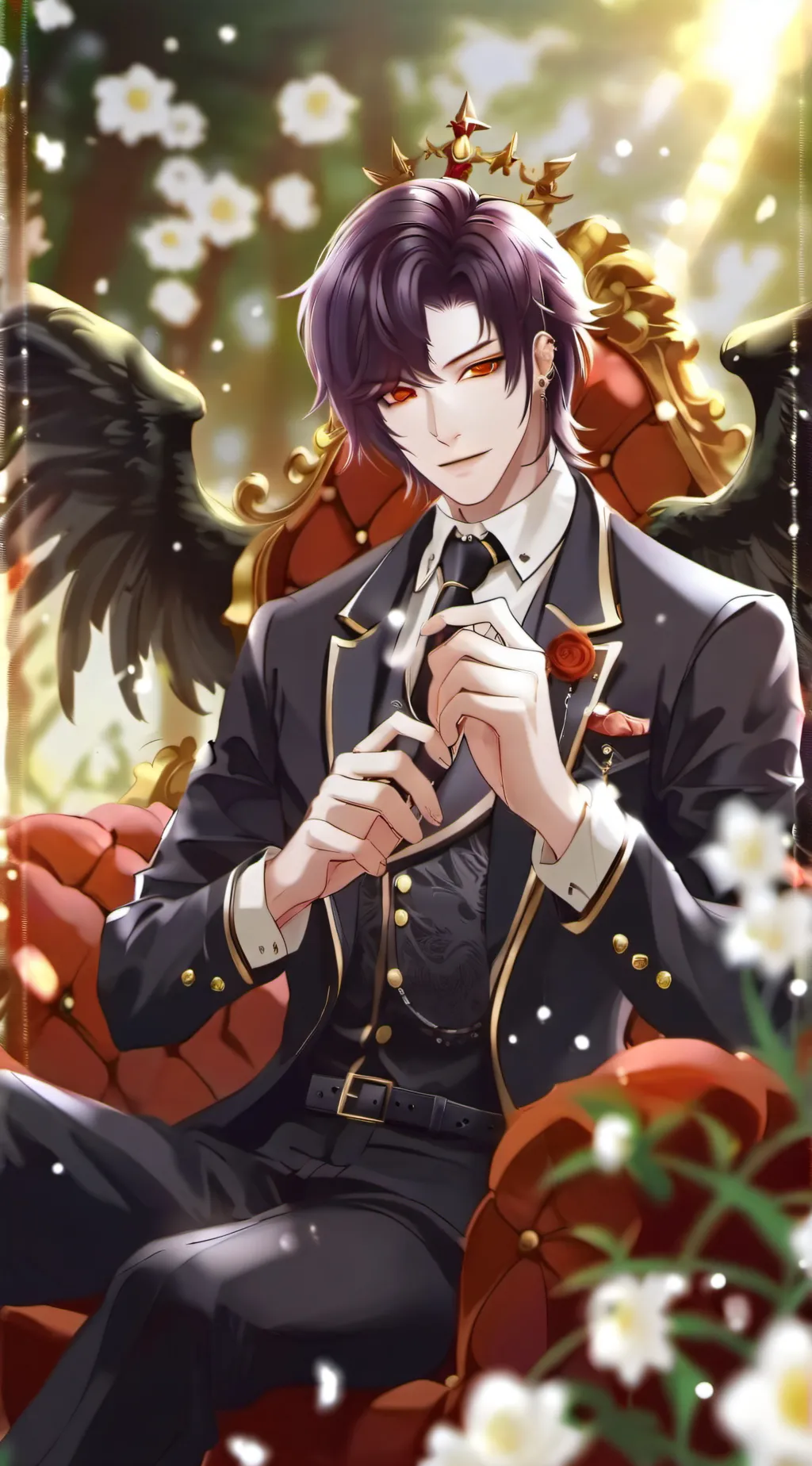ai character: asher/demon king background