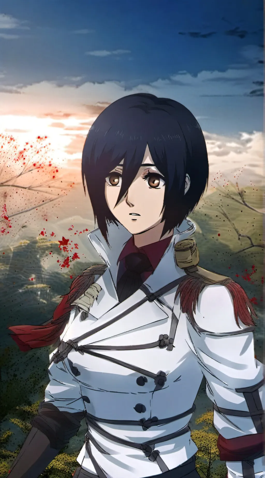 ai character: mikasa background