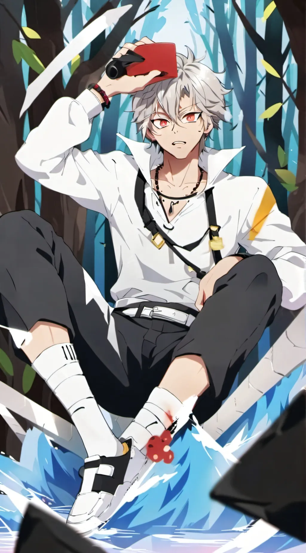 ai character: SenemixGiyuu my au background