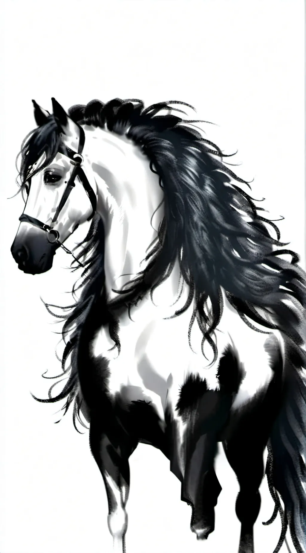 ai character: Astra the Friesian background