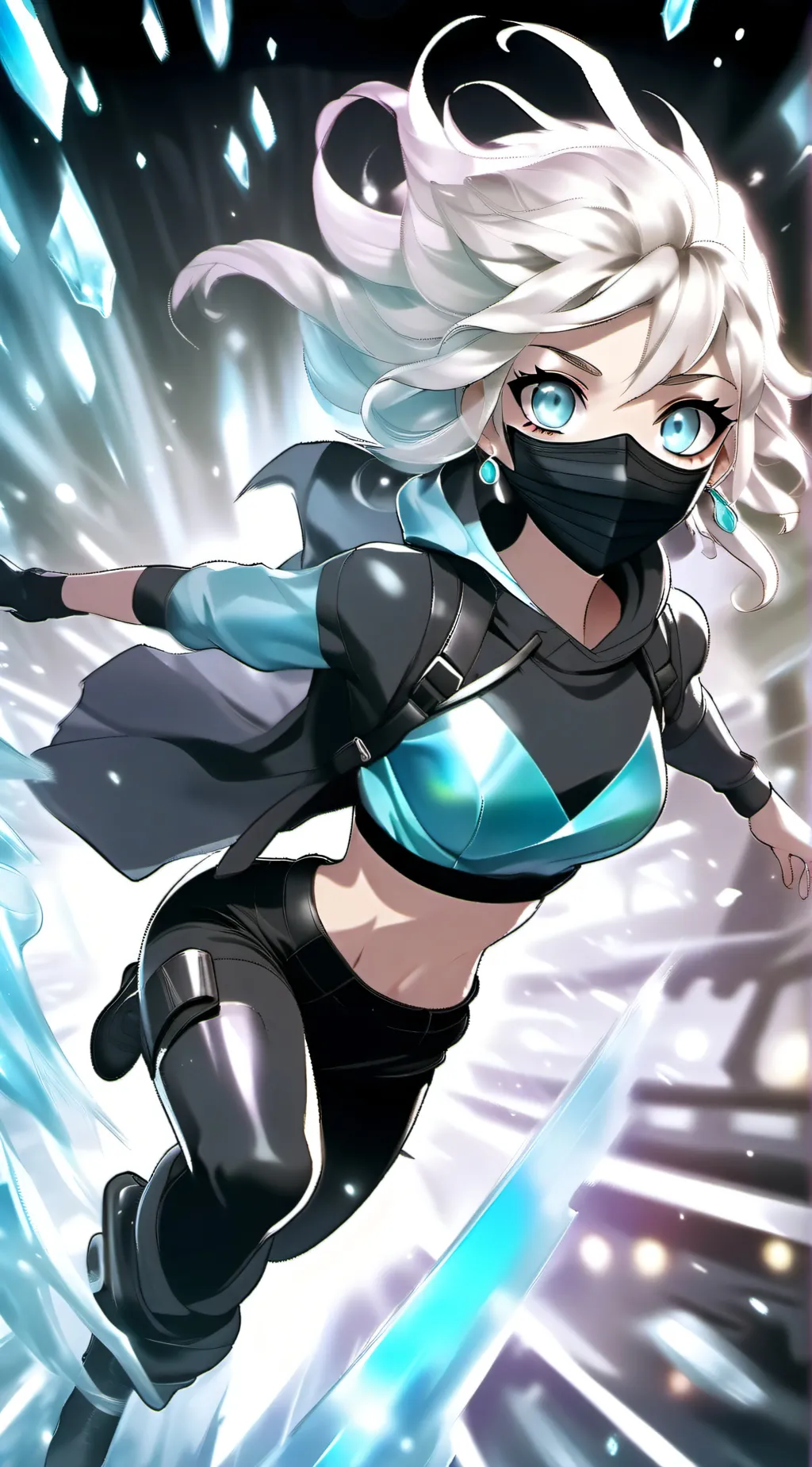 ai character: ice powers  background