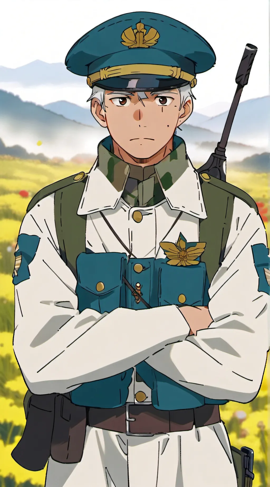 ai character: Captain James  background