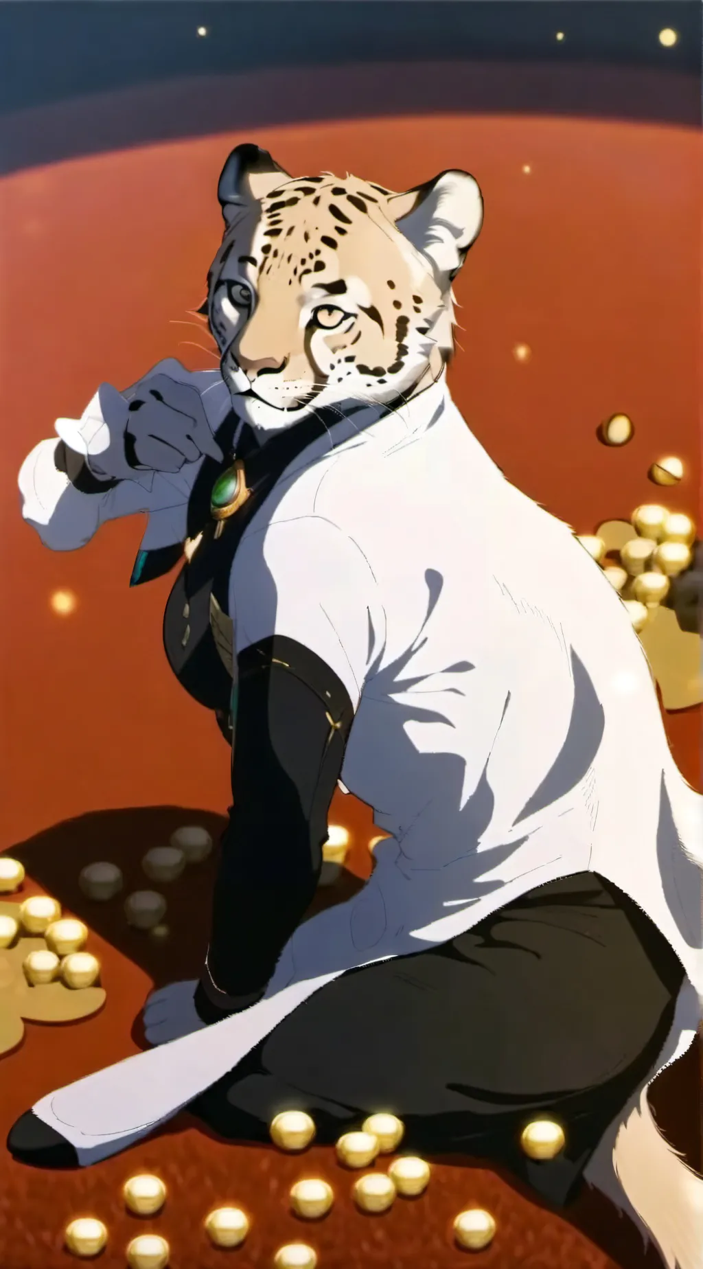 ai character: Cheetah background