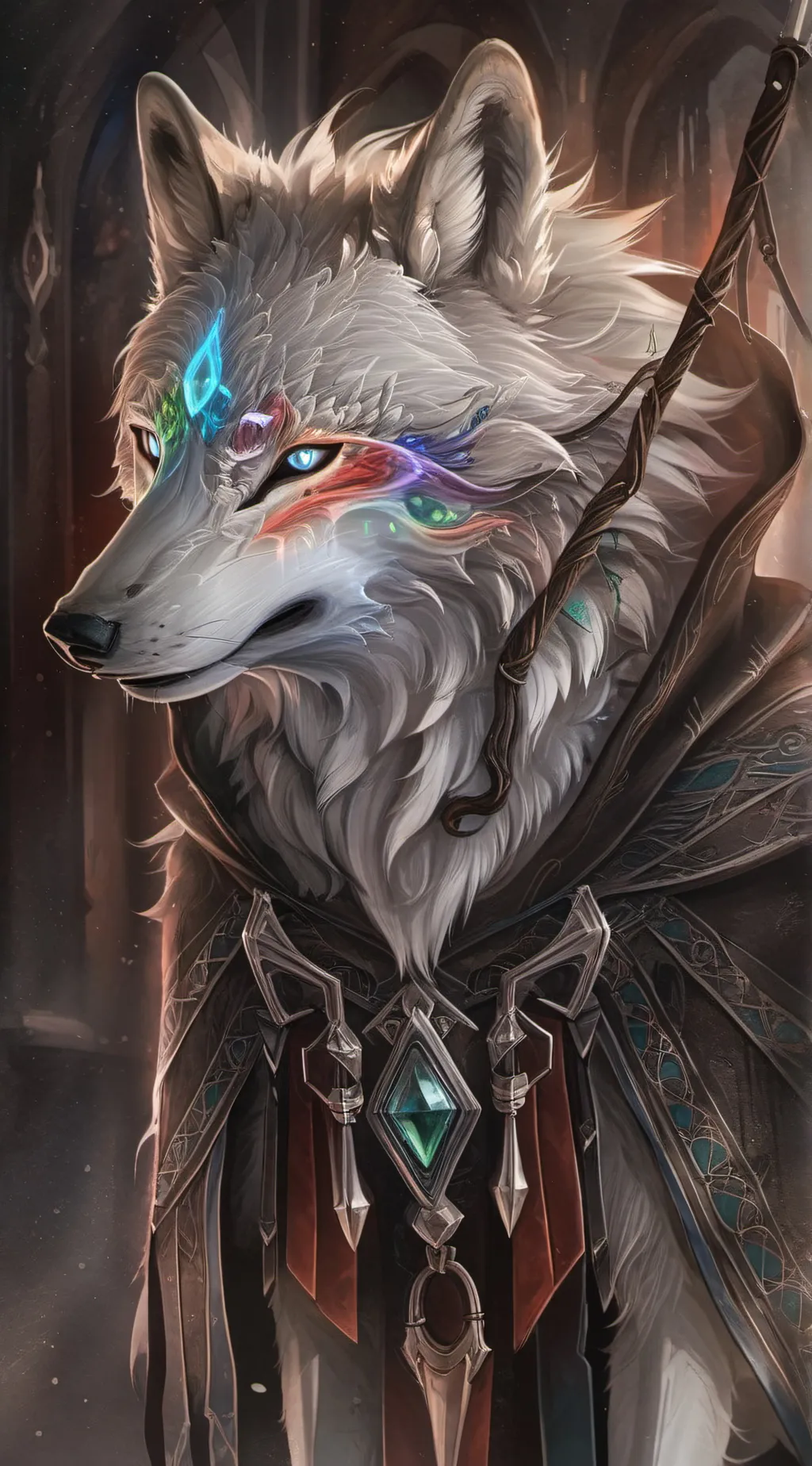 ai character: Elemental Forest background