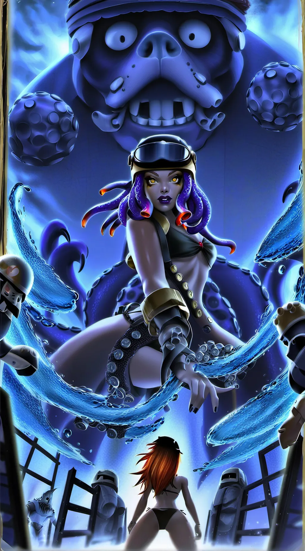 ai character:   octo Pollzin background