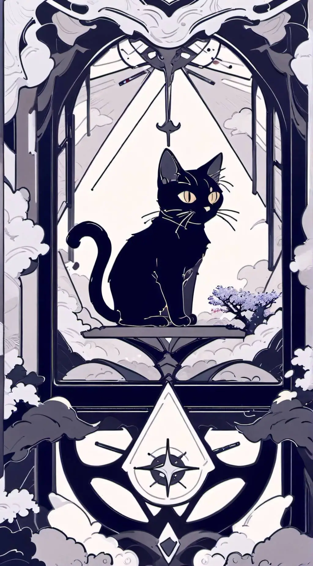 ai character: Little kitty background