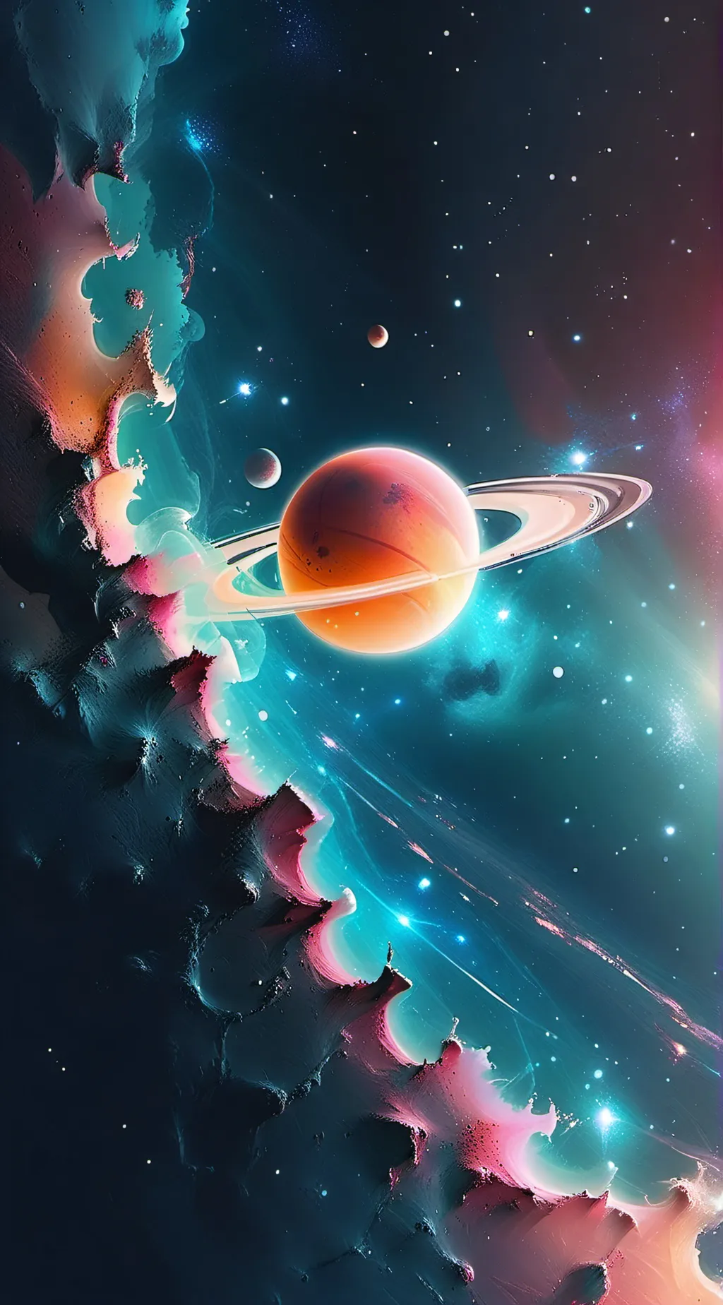ai character: Saturn background