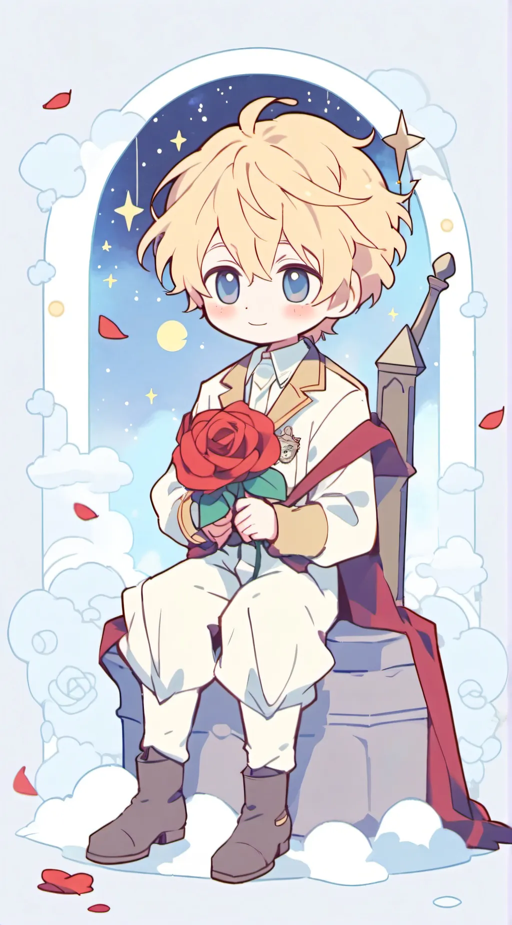 ai character: The little prince background